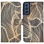 iMoshion Design TPU Booktype Hülle Galaxy S21 FE - Golden Leaves