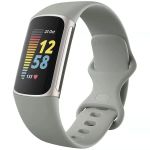 iMoshion Silikonband für die Fitbit Charge 5 / Charge 6 - Größe S - Grau