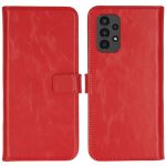 Selencia Echtleder Booktype Hülle für das Samsung Galaxy A13 (4G) - Rot