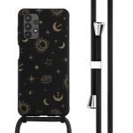 iMoshion Silikonhülle design mit Band für das Samsung Galaxy A13 (4G) - Sky Black