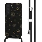 iMoshion Silikonhülle design mit Band für das Samsung Galaxy S22 - Sky Black