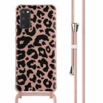iMoshion Silikonhülle design mit Band für das Samsung Galaxy S20 - Animal Pink
