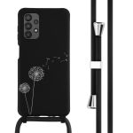iMoshion Silikonhülle design mit Band für das Samsung Galaxy A13 (4G) - Dandelion Black