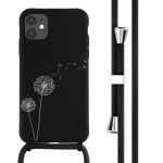 iMoshion Silikonhülle design mit Band für das iPhone 11 - Dandelion Black