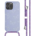 iMoshion Silikonhülle design mit Band für das iPhone 14 Pro Max - Butterfly