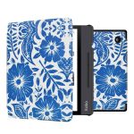 iMoshion Design Slim Hard Case Sleepcover mit Stand für das Kobo Libra H2O - Flower Tile