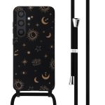 iMoshion Silikonhülle design mit Band für das Samsung Galaxy S24 - Sky Black