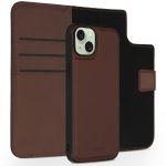 Accezz Premium Leather 2 in 1 Wallet Bookcase für das iPhone 15 Plus - Braun