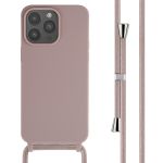 iMoshion Silikonhülle mit Band für das iPhone 15 Pro Max - Sand Pink