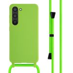 iMoshion Silikonhülle mit Band für das Samsung Galaxy S23 - Grün fluoreszierend