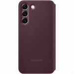 Samsung Original Clear View Cover Klapphülle für das Galaxy S22 - Burgundy