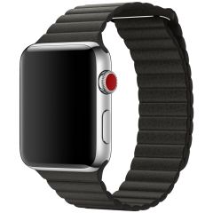 Apple ﻿Lederarmband für das Apple Watch Series 1-8 / SE / Ultra - 42/44/45/49 mm - Charcoal Gray