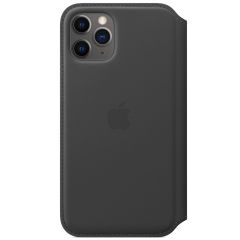 Apple Leather Folio Klapphülle Schwarz für das iPhone 11 Pro