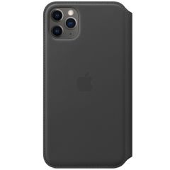 Apple Leather Folio Book Case Schwarz für das iPhone 11 Pro Max