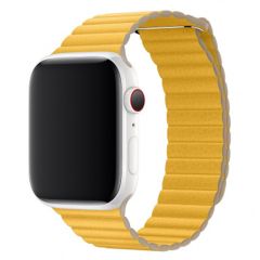 Apple ﻿Lederarmband für das Apple Watch Series 1-7 / SE 42/44/45 mm - Gelb