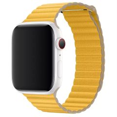 Apple ﻿Lederarmband L für Apple Watch Series 1-8 / SE / Ultra - 42/44/45/49 mm - Meyer Lemon