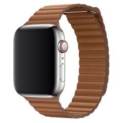 Apple ﻿Lederarmband M für Apple Watch Series 1-8 / SE / Ultra - 42/44/45/49 mm - Saddle Brown