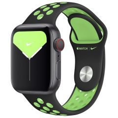 Apple Nike Sport Band Apple Watch Series 1-8 / SE / Ultra - 42/44/45/49mm - Black / Lime Blast