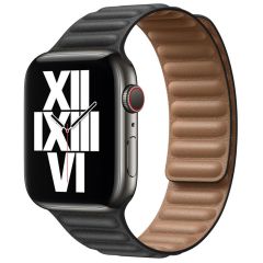 Apple Leather Link für die Apple Watch Series 1-9 / SE / Ultra (2) - 42/44/45/49 mm - Größe S - Schwarz