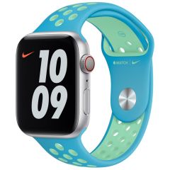 Apple Sport Band für die Apple Watch Series 1-9 / SE / Ultra (2) - 42/44/45/49 mm - Chlorine Blue/Green Glow