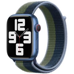 Apple Sport Loop Armband für Apple Watch Series 1-9 / SE - 38/40/41 mm - Abyss Blue/Moss Green