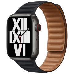 Apple Leather Link S/M für Apple Watch Series 1-9 / SE - 38/40/41 mm - Midnight