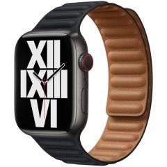 Apple Leather Link für die Apple Watch Series 1-9 / SE - 38/40/41 mm - Größe M/L - Midnight