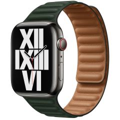Apple Leather Link S/M für Apple Watch Series 1-9 / SE / Ultra (2) - 42/44/45/49 mm - Sequoia Green