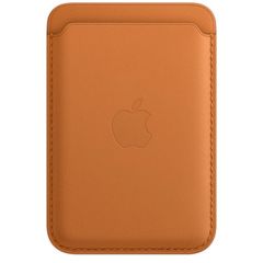 Apple Leather Wallet MagSafe (Apple Wallet 2nd generation) - Mit integrierter AirTag-Funktion - Golden Brown