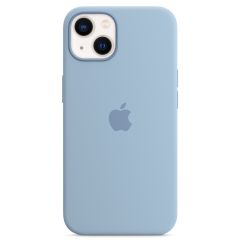 Apple Silikon-Case MagSafe für das iPhone 13 - Blue Fog