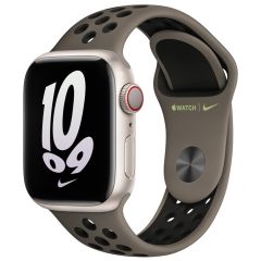 Apple Nike Sport Band für das Apple Watch Series 1-8 / SE - 38/40/41 mm - Olive Grey / Black