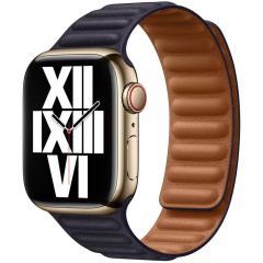 Apple Leather Link für die Apple Watch Series 1-9 / SE - 38/40/41 mm - Große M/L - Ink