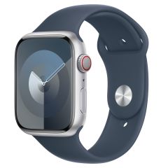 Apple Sport Band für die Apple Watch Series 1-9 / SE / Ultra (2) - 42/44/45/49 mm - Größe S/M - Storm Blue