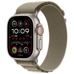 Apple Alpine Loop Band für die Apple Watch Series 1-9 / SE / Ultra (2) - 42/44/45/49 mm - Größe M - Olive