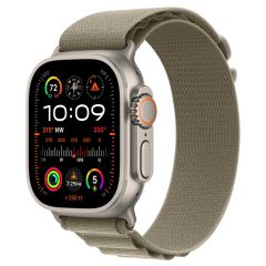 Apple Alpine Loop Band für die Apple Watch Series 1-9 / SE / Ultra (2) - 42/44/45/49 mm - Größe L - Olive
