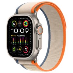 Apple Trail Loop Band für das Apple Watch Series 1-9 / SE / Ultra (2) - 42/44/45/49 mm - Größe S/M - Orange/Beige