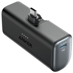 Anker Nano Powerbank mit integriertem USB-C-Stecker - 5.000 mAh - Schwarz