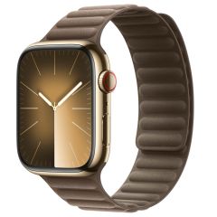 Apple Armband mit Magnetverschluss FineWoven für die Apple Watch Series 1-9 / SE / Ultra (2) - 42/44/45/49 mm - Größe M/L - Taupe