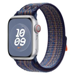 Apple Nike Sport Loop Band für die Apple Watch Series 1-9 / SE - 38/40/41 mm - Game Royal/Orange