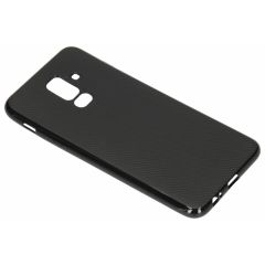 Carbon-Hülle Schwarz für das Samsung Galaxy A6 Plus (2018)