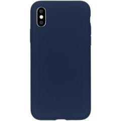 Accezz Liquid Silikoncase Blau für das iPhone Xs / X