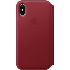 Apple Leather Folio Klapphülle Rot für das iPhone Xs / X