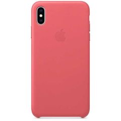 Apple Leder-Case Peony Pink für das iPhone Xs Max