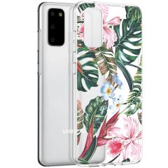 iMoshion Design Hülle Samsung Galaxy S20 - Dschungel - Grün / Rosa