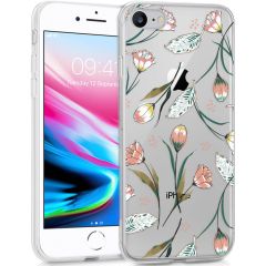 iMoshion Design Hülle iPhone SE (2020) / 8 / 7 / 6s - Blume - Rosa