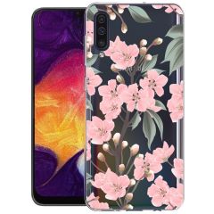 iMoshion Design Hülle Samsung Galaxy A50 / A30s - Blume - Rosa / Grün
