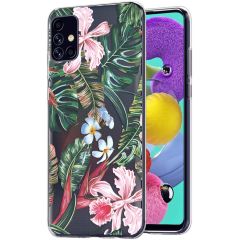 iMoshion Design Hülle Samsung Galaxy A51 - Dschungel - Grün / Rosa