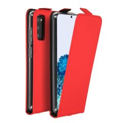 Accezz Flip Case Rot für das Samsung Galaxy S20