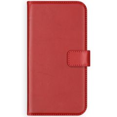 Selencia Echtleder Booktype Hülle Rot für das Samsung Galaxy A40