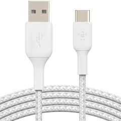 Belkin Boost↑Charge™ Braided USB-C-zu-USB-Kabel - 2 Meter - Weiß